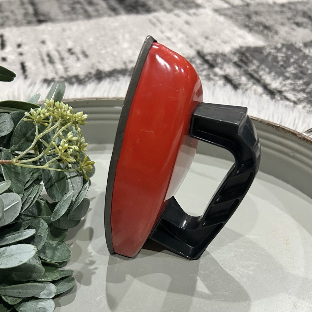 Vintage 1950's Wolverine USA Red Metal Play Toy Iron Made In USA